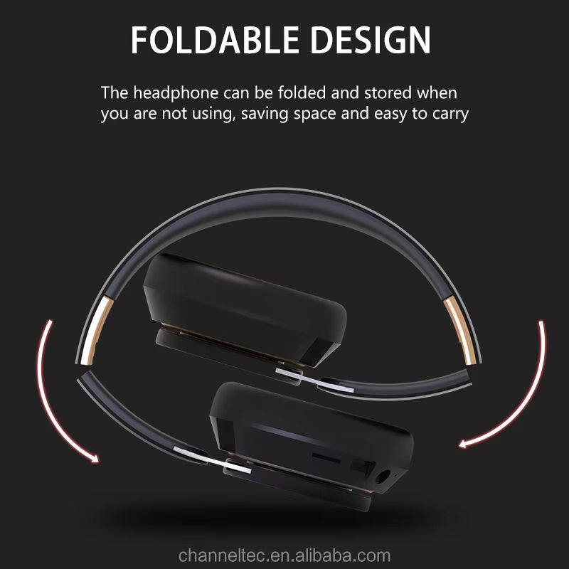BT Studio With Mic Waterproof Headset Wireless Headphone