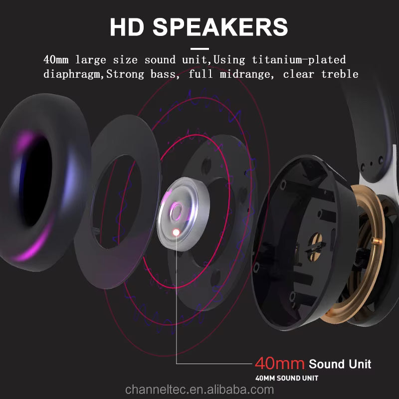 BT Studio With Mic Waterproof Headset Wireless Headphone