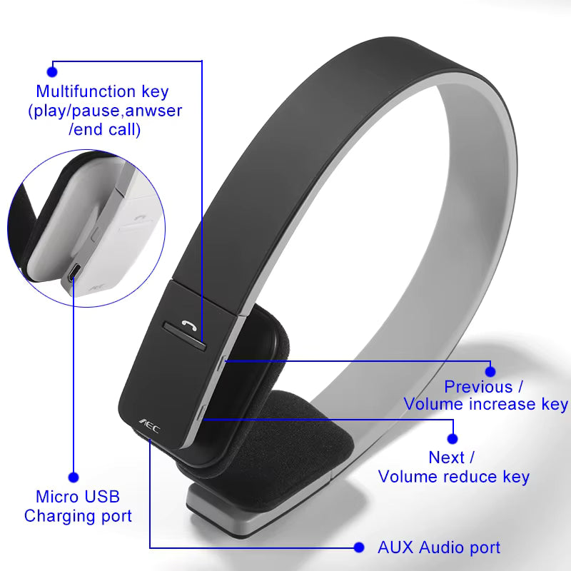 Headset Bluetooth Headset Wireless 4.1 Bluetooth Headset