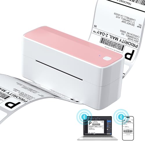 Wireless Pink Shipping Label Printer - Fast, Efficient, ASprink