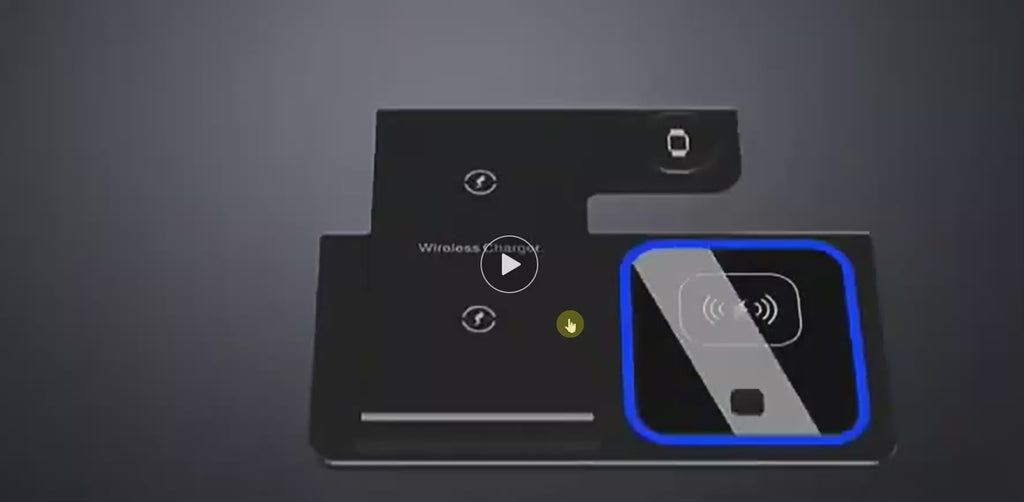 3-in-1 Wireless Charging Station 15W Fast Charger for Phone, Watch & Earbuds